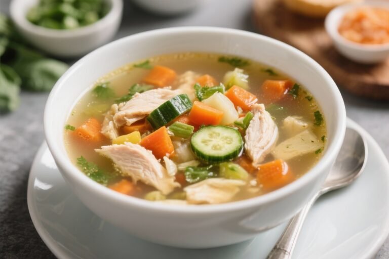 Healthy Low Calorie Veggie-Packed Chicken Soup – Simple, Satisfying, and Light