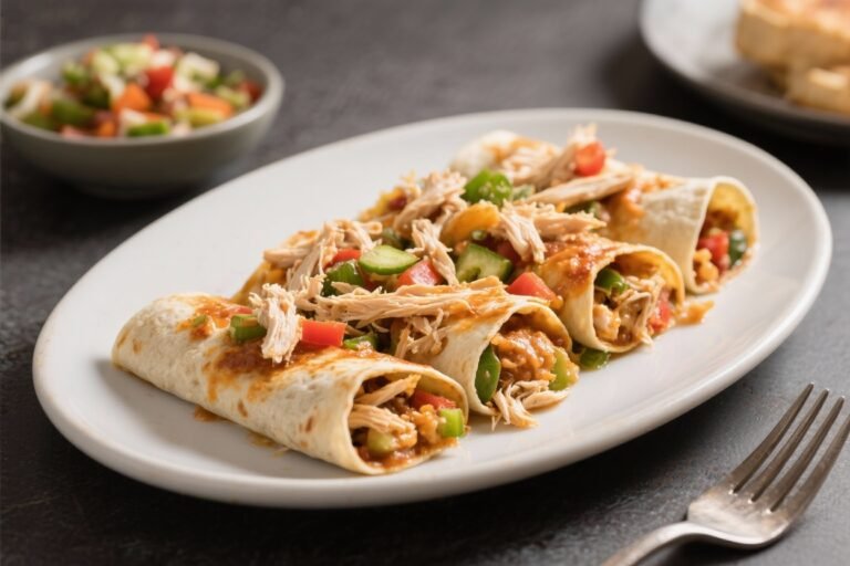 Shredded Chicken and Veggie Enchiladas – Cozy, Flavor-Packed Weeknight Comfort