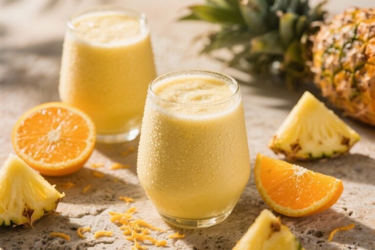 Pineapple Orange Sunshine Smoothie Recipes That Taste Like Vacation in a Glass