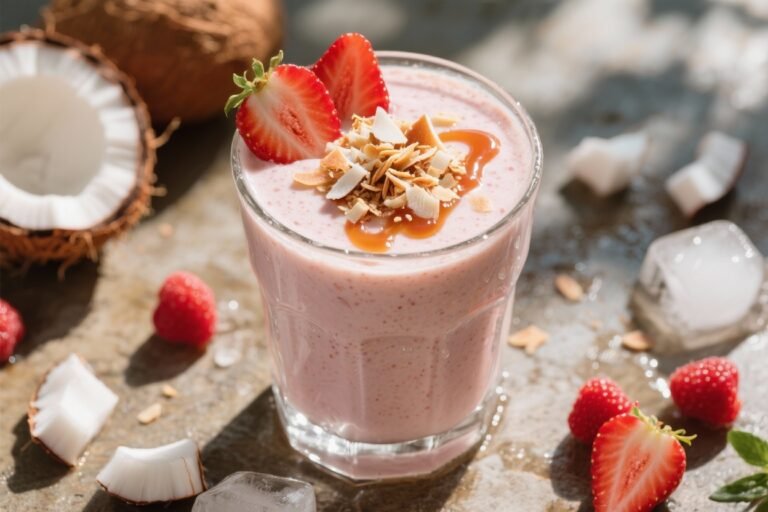 Strawberry Coconut Easy Smoothie Recipes You’ll Crave Every Morning