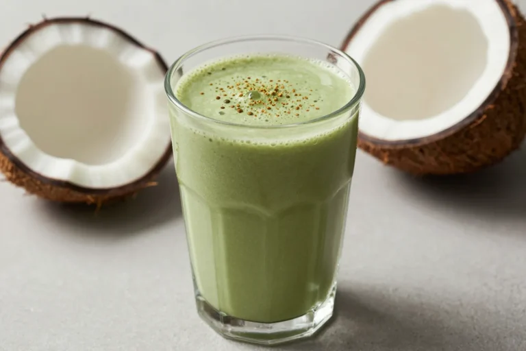 Energy-Enhancing Matcha Coconut Smoothie