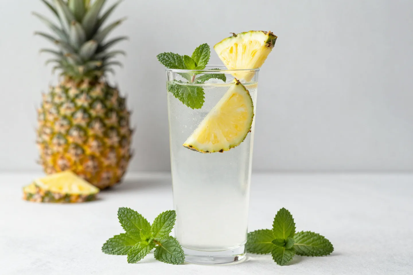 Gut-Healing Pineapple Mint Detox Water