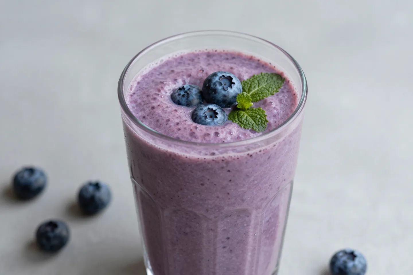 Blueberry Spinach Brain Boost Smoothie