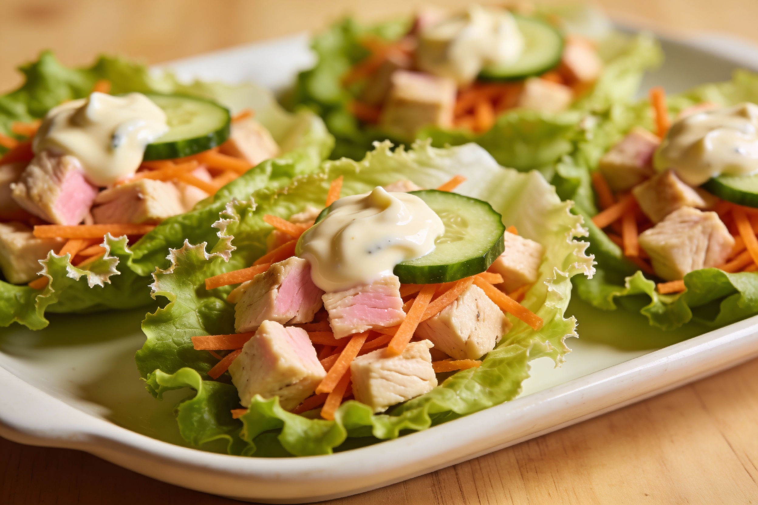 Chicken Salad Lettuce Wraps