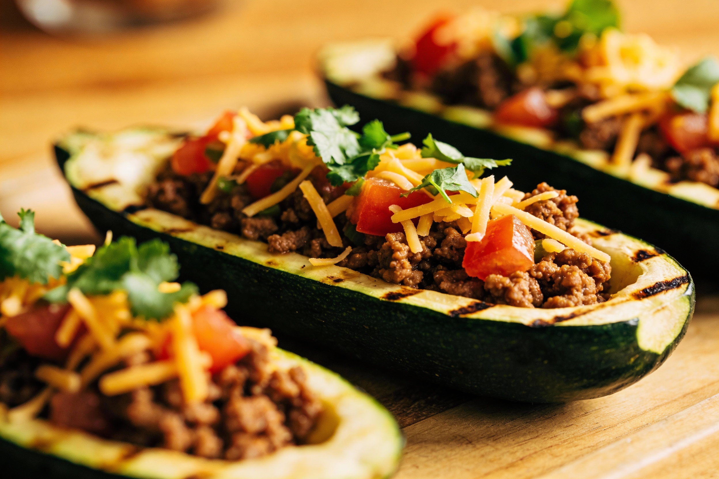 Taco Zucchini Boats
