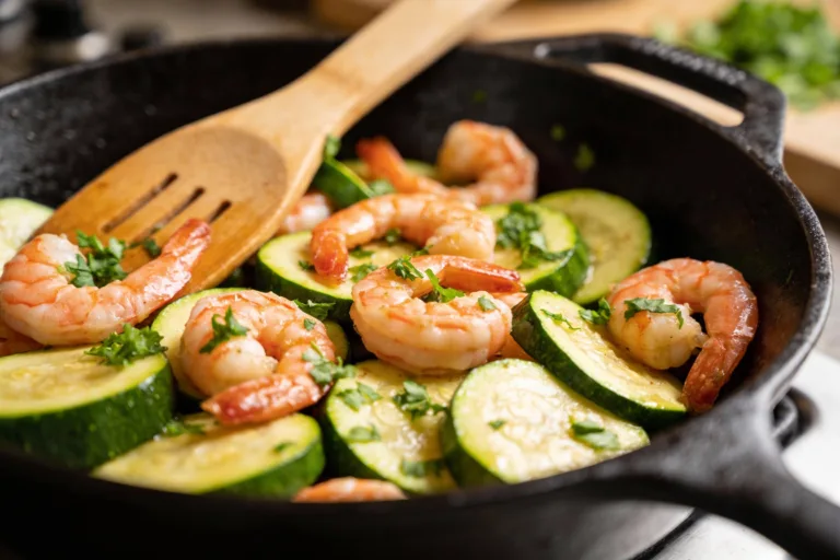 Shrimp Zucchini Skillet