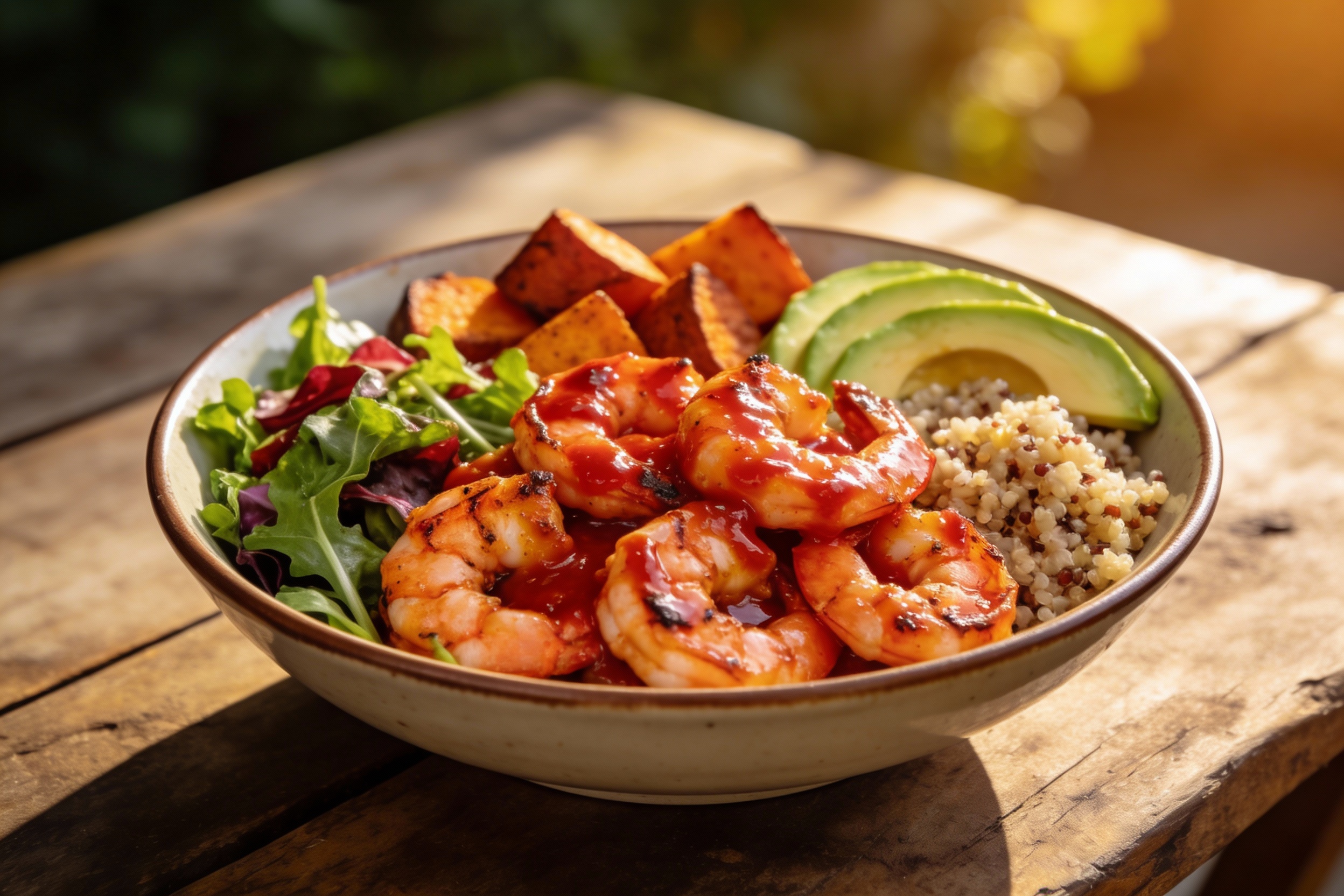 Spicy Shrimp Protein Bowl