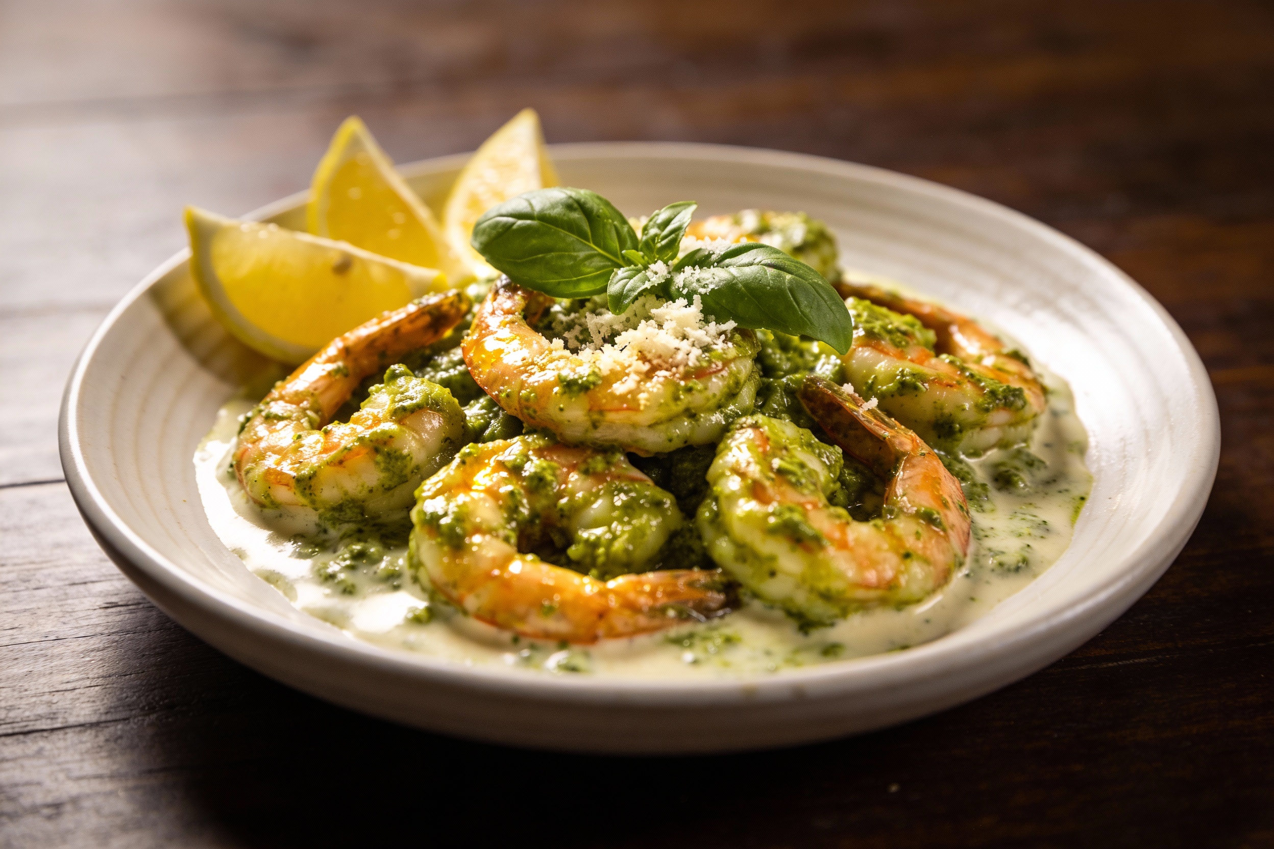 Creamy Pesto Shrimp