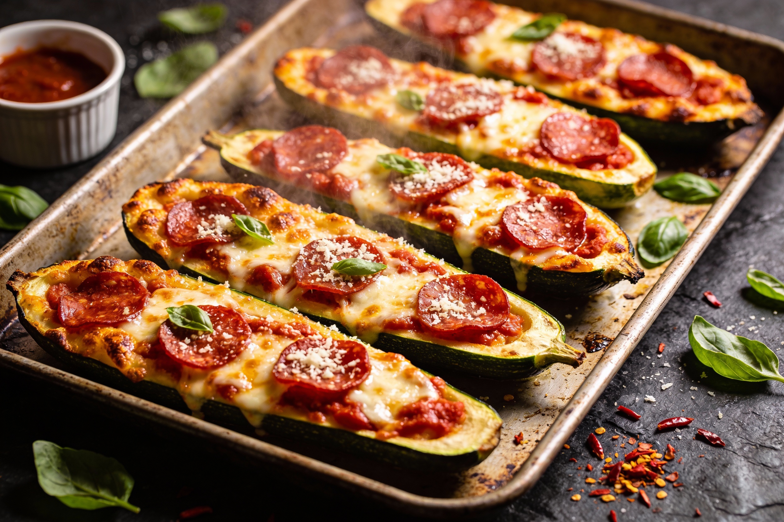Viral Zucchini Pizza Boats That Actually Taste Like Pizza