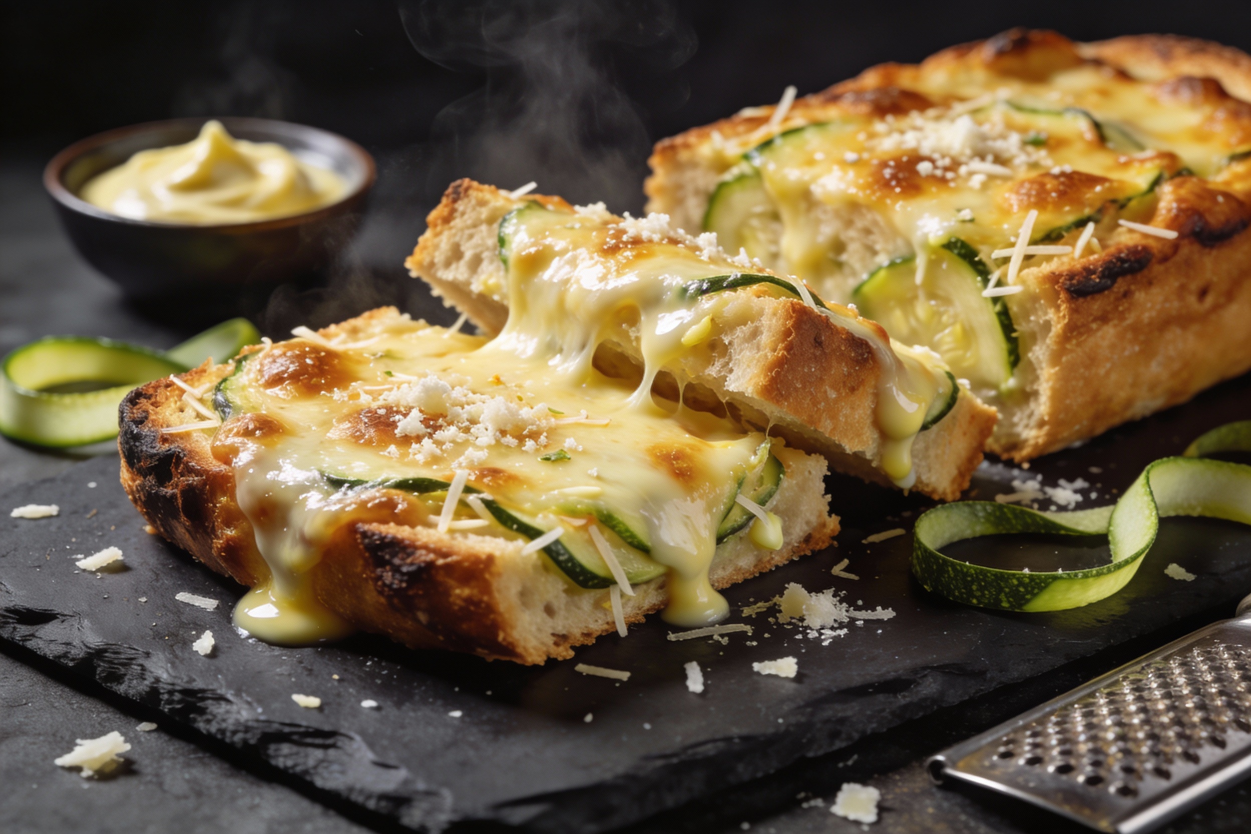 Cheesy Zucchini Garlic Bread That Steals the Show