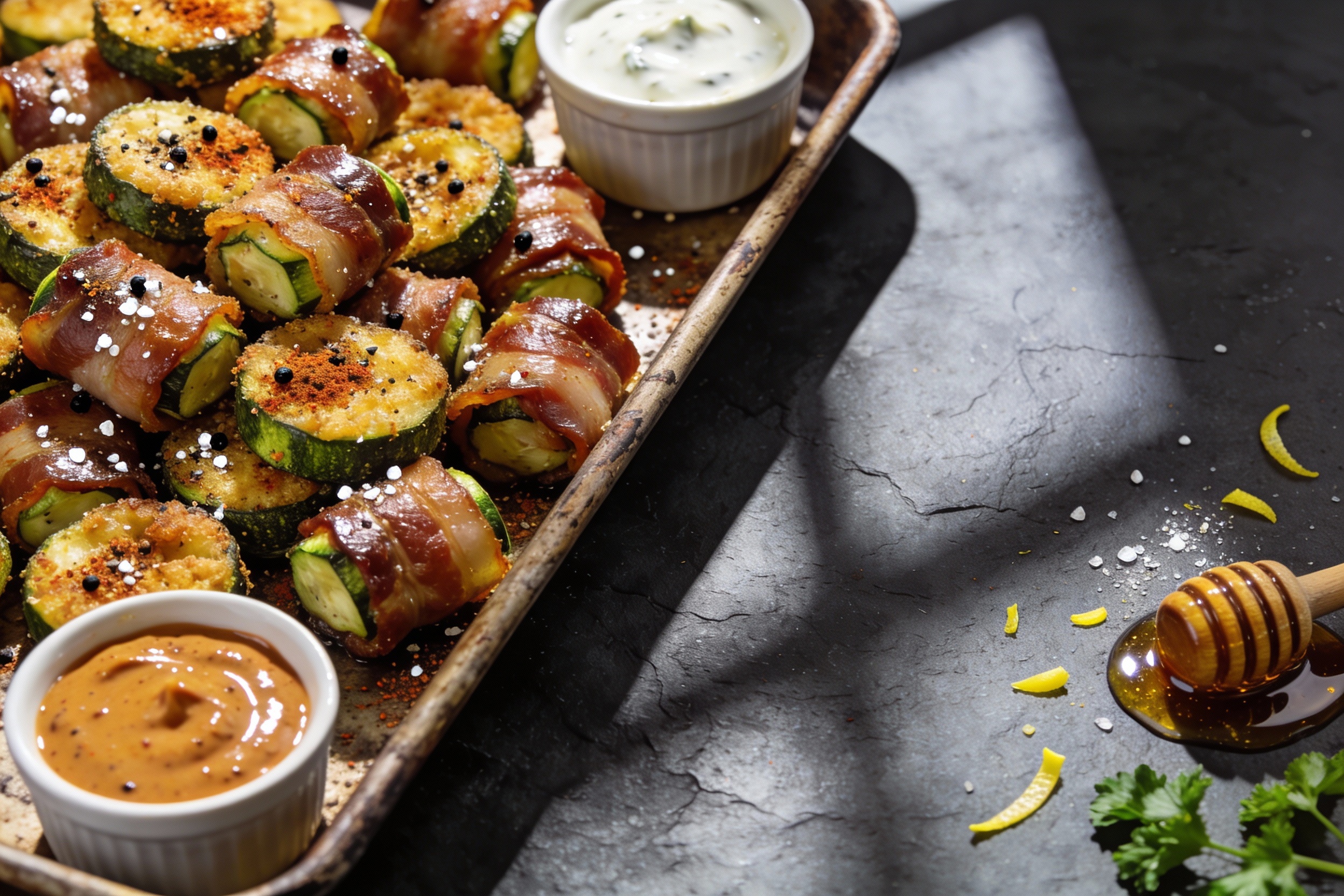 Zucchini Bacon Bites That Vanish Off the Tray