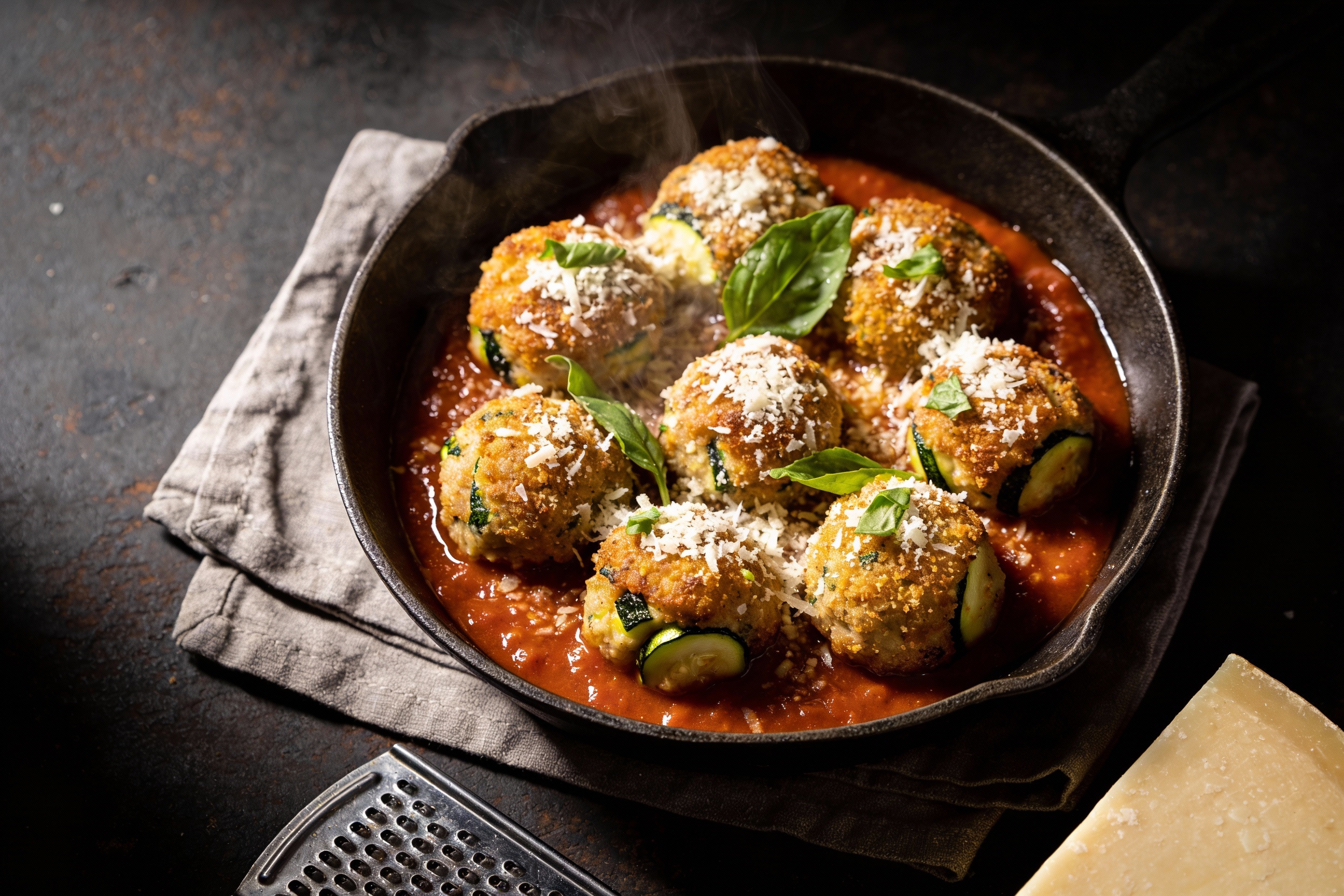 Zucchini Parmesan Meatballs Weeknight Magic