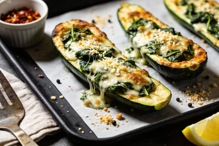 Crispy Zucchini Stuffed with Cheesy Spinach Tonight