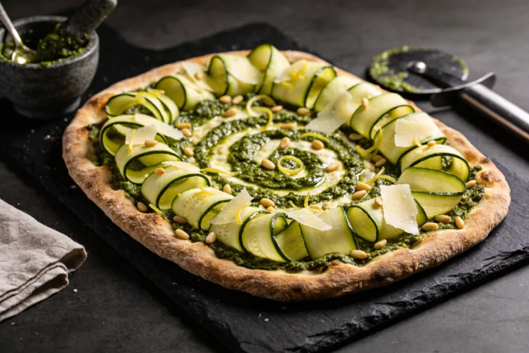Zucchini Flatbread with Herb Pesto That Wows Tonight