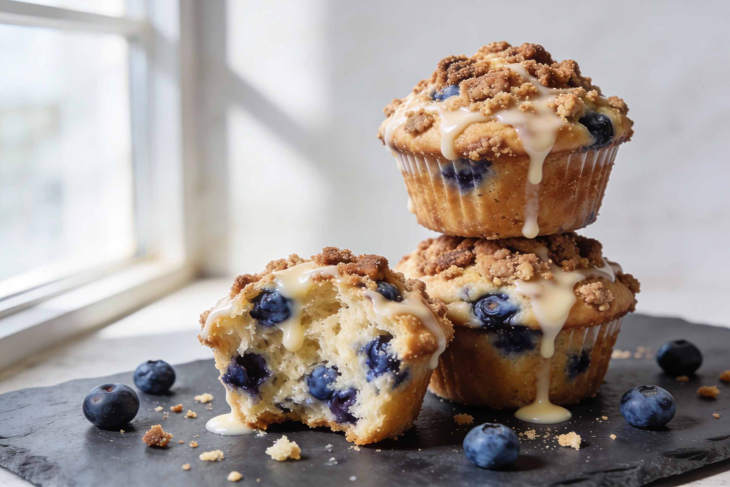 Blueberry Coffee Cake Muffins That Taste Like a Bakery