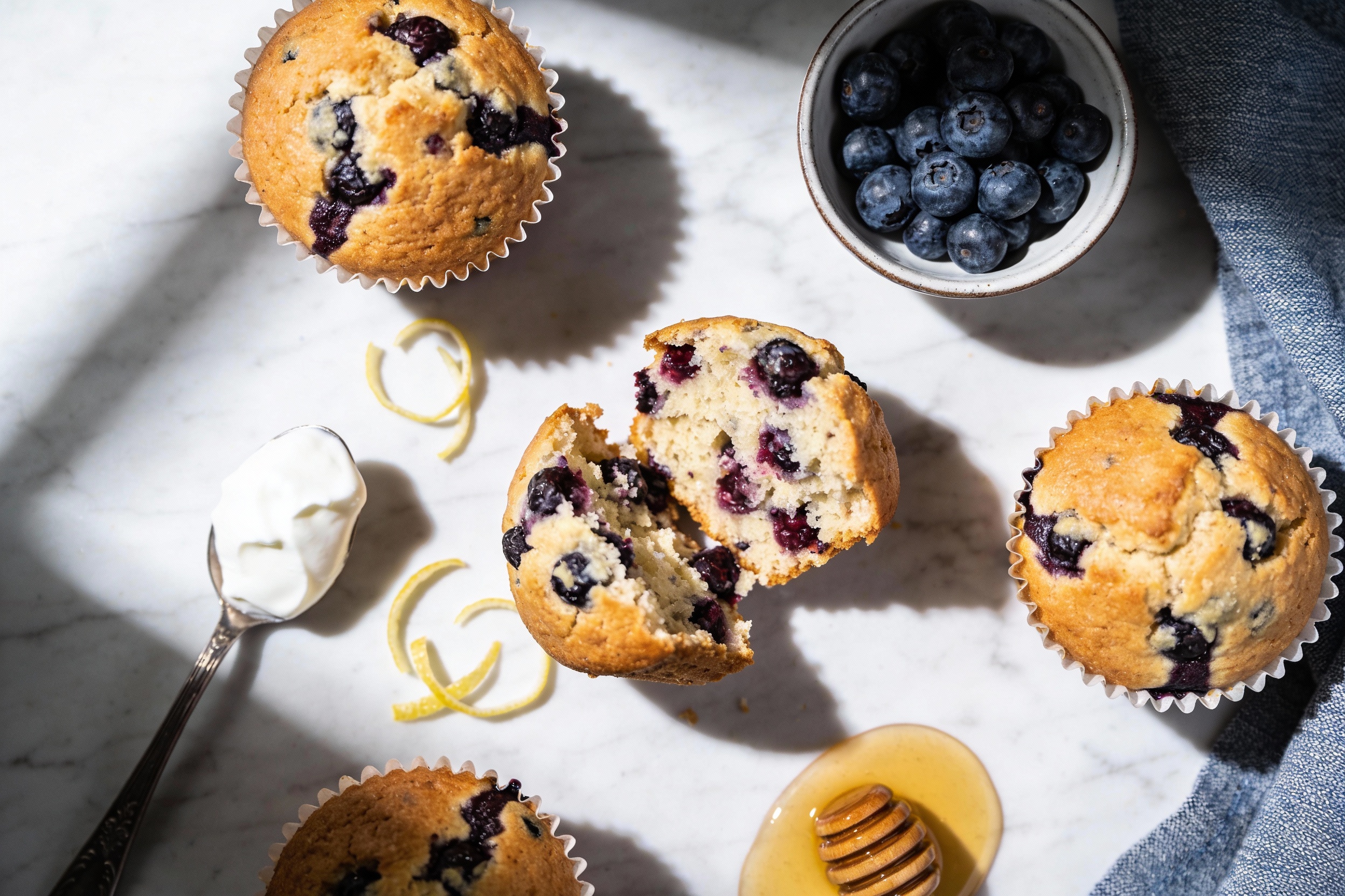 Low Sugar Blueberry Muffins That Actually Taste Amazing