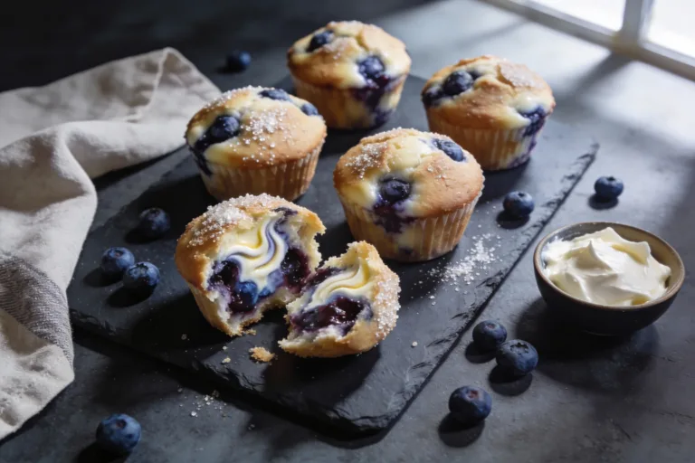 Blueberry Cheesecake Muffins That Taste Like Brunch Magic