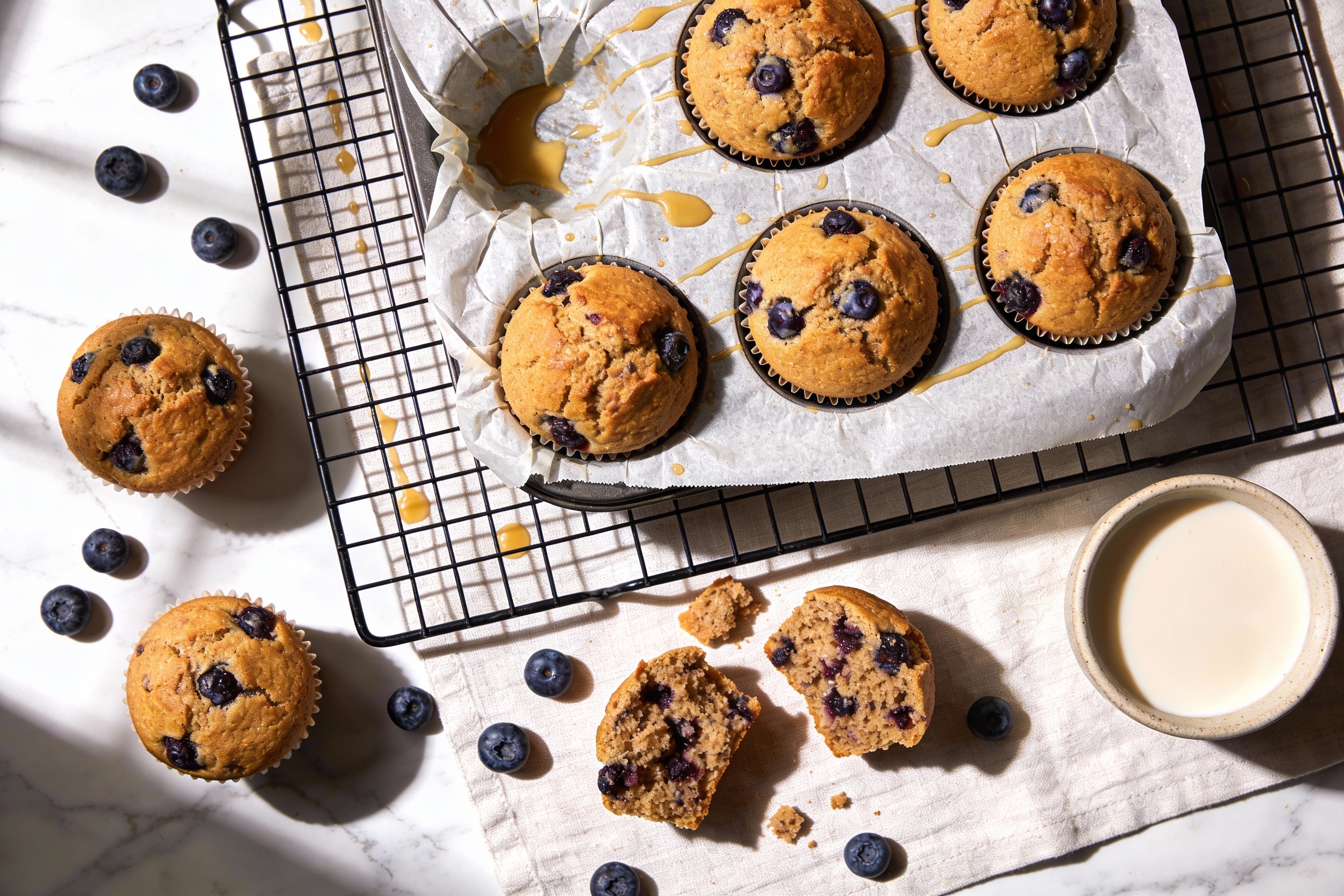 Vegan Blueberry Muffins That Taste Like Saturday Morning