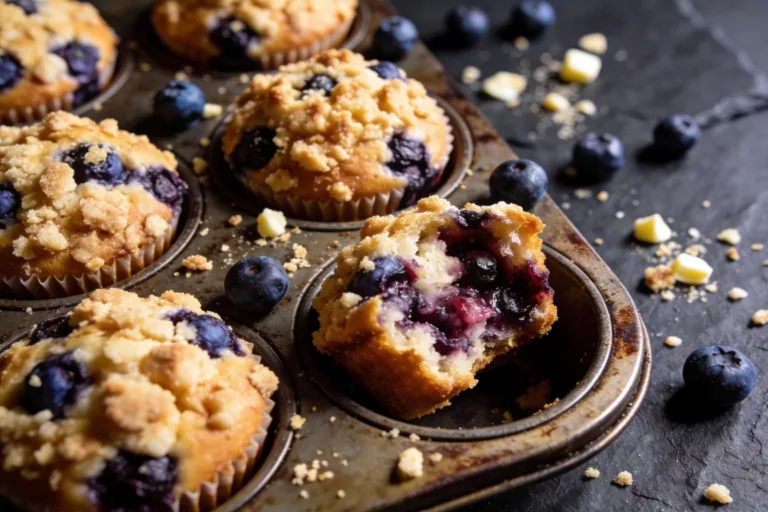 Blueberry Muffins with Crumble Topping That Wow Breakfast