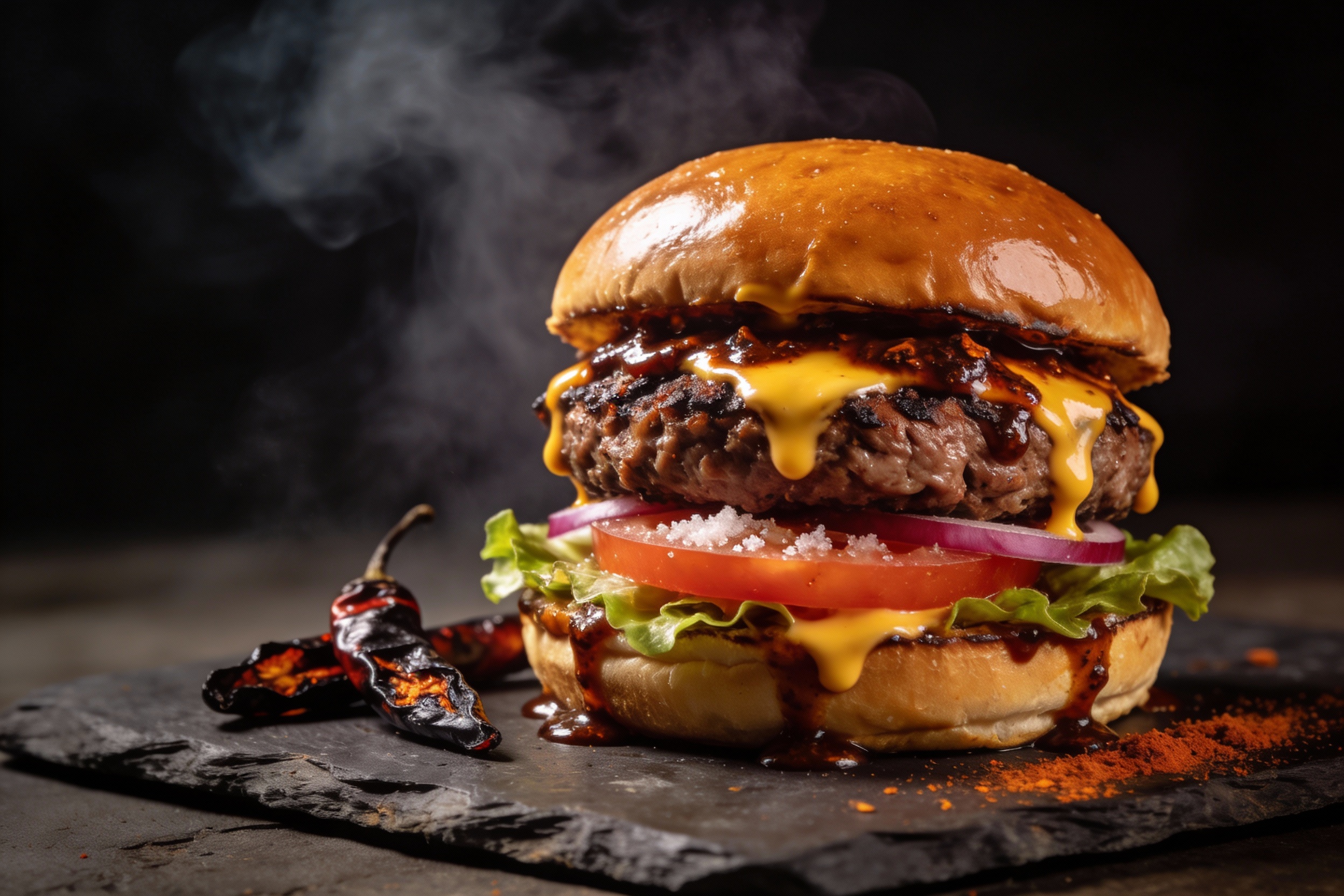 Smoky Chipotle Cheddar Burger That Drips with Swagger