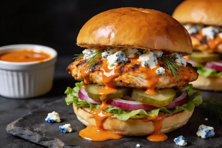 Buffalo Blue Cheese Chicken Burger You’Ll Crave Weekly