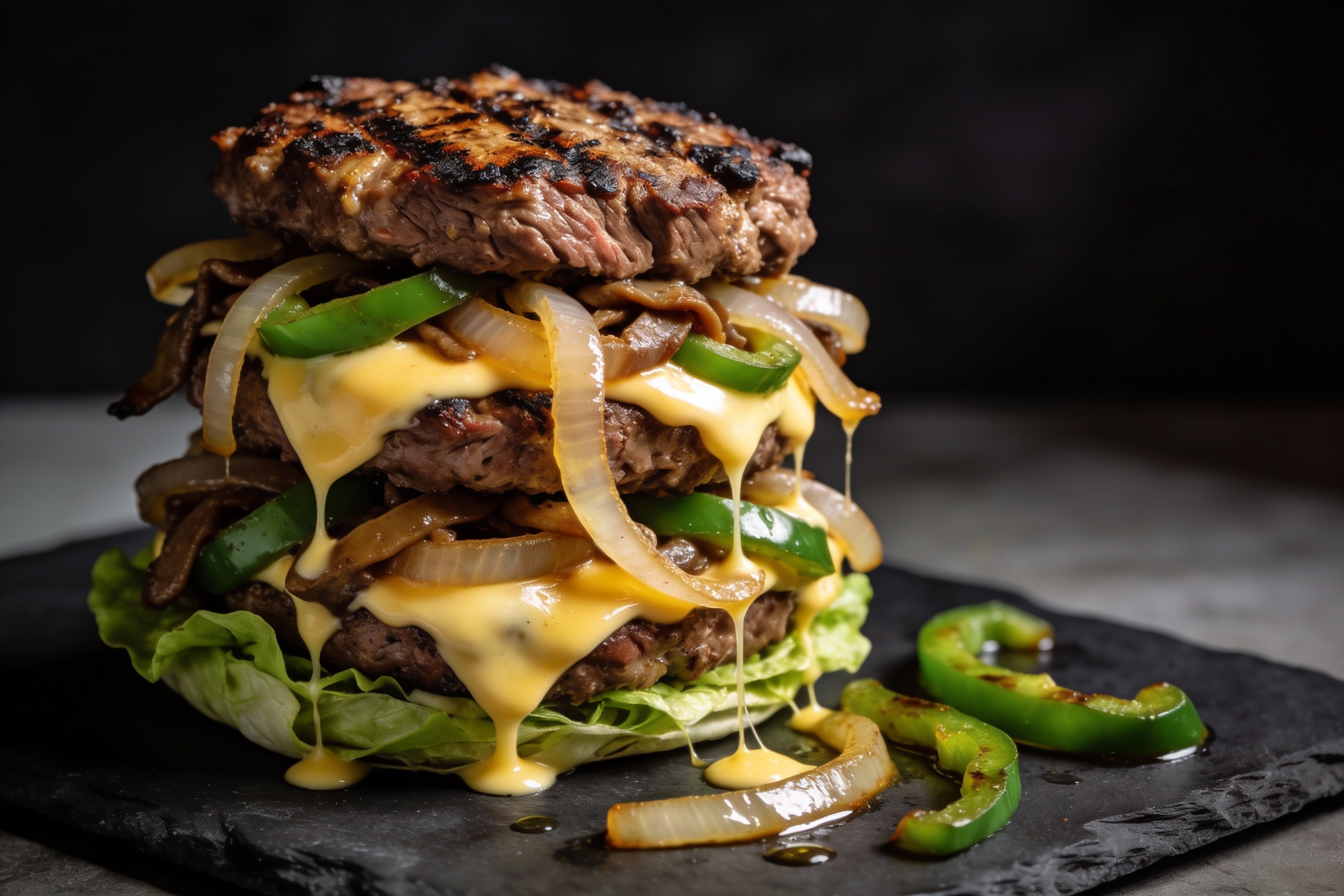 Keto Philly Cheesesteak Burger That Slaps Tonight