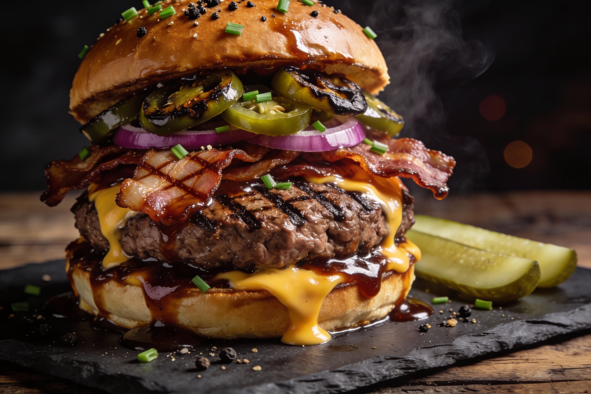 Bunless Bbq Bacon Burger That Slaps Without the Bun