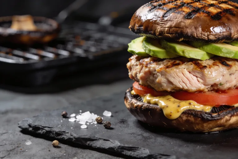Portobello Bun Turkey Burger That Actually Slaps