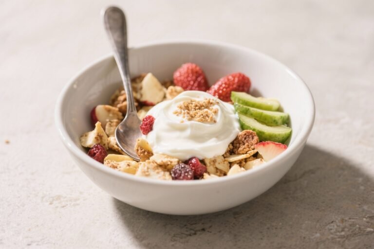 High Protein Low Calorie Greek Yogurt Breakfast Bowl – Simple, Fresh, and Satisfying