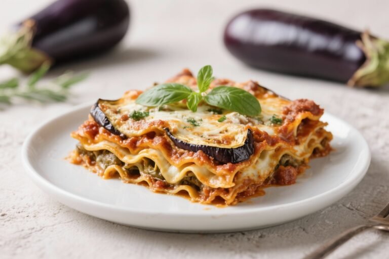 High Protein Low Calorie Eggplant Lasagna – Comfort Food Made Lighter