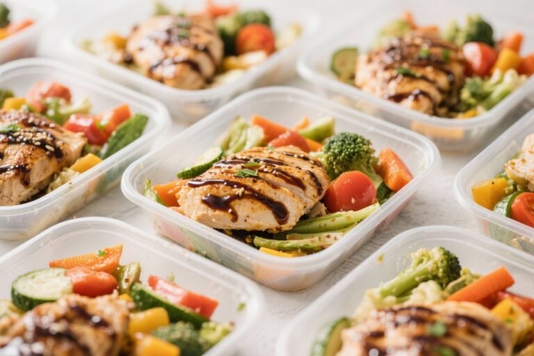 Low Calorie Meal Prep Balsamic Chicken and Veggies – Simple, Flavorful, and Ready for the Week