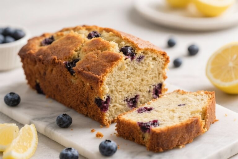 Keto Lemon Blueberry Breakfast Loaf – Bright, Zesty, and Low-Carb