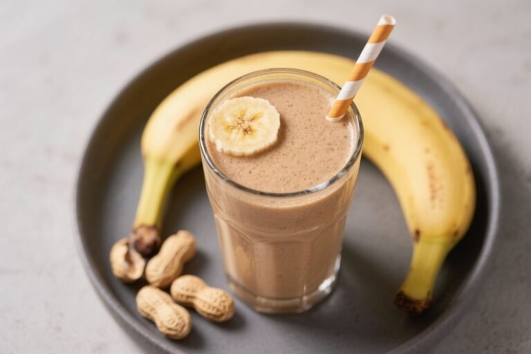 Peanut Butter Banana Protein Smoothie – Creamy, Satisfying, and Easy