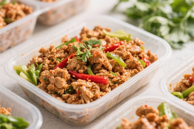 Low Calorie Meal Prep Firecracker Ground Chicken – Spicy, Sweet, and Weeknight Easy