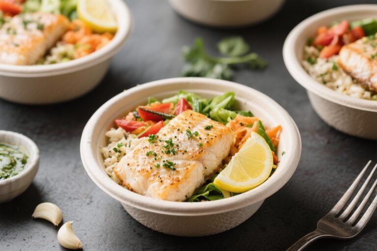 Low Calorie Meal Prep Garlic Lemon Tilapia Bowls – Fresh, Bright, and Ready for the Week