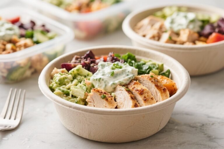 Low Calorie Meal Prep Greek Chicken Bowls with Tzatziki – Fresh, Flavorful, and Easy