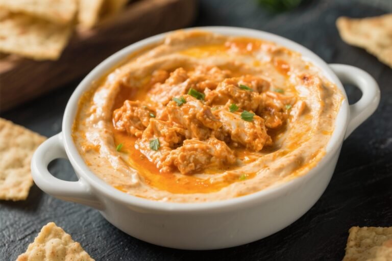 High Protein Low Calorie Buffalo Chicken Dip – Creamy, Spicy, and Guilt-Free