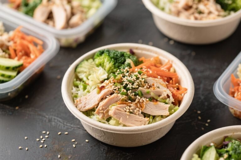 Low Calorie Meal Prep Sesame Ginger Turkey Bowls – Fresh, Fast, and Satisfying