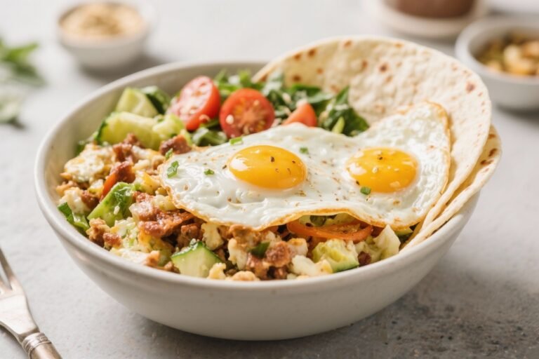 High Protein Low Calorie Breakfast Burrito Bowls – Satisfying, Fresh, and Easy