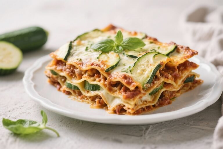 High Protein Low Calorie Zucchini Lasagna – Light, Satisfying, and Weeknight-Friendly