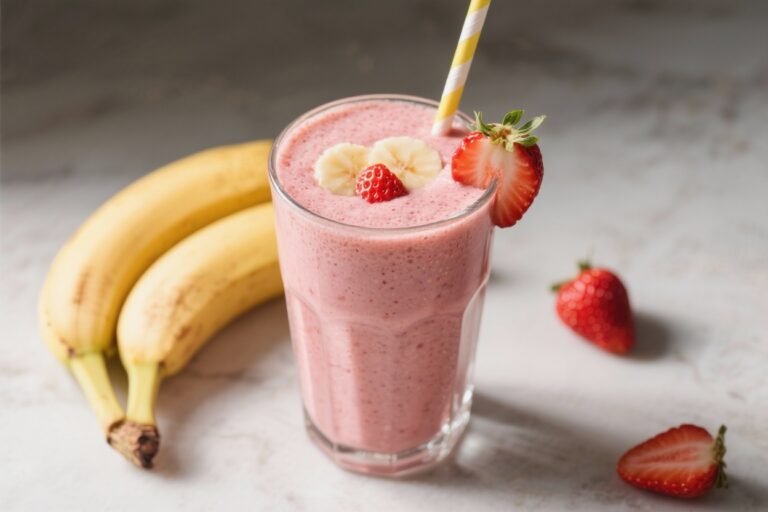 Strawberry Banana Breakfast Smoothie – A Bright, Creamy Start to Your Day