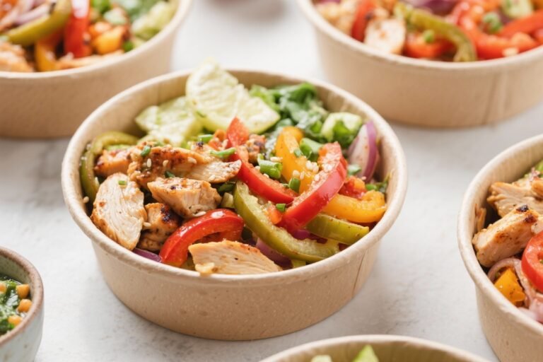 Low Calorie Meal Prep Chicken Fajita Bowls – Simple, Flavorful, and Ready All Week