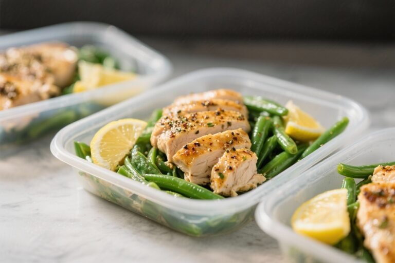 Low Calorie Meal Prep Lemon Pepper Chicken With Green Beans – Simple, Fresh, and Ready for the Week