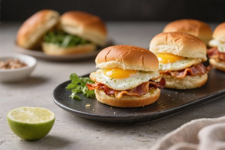 Keto Egg & Bacon Breakfast Sliders – Simple, Satisfying, and Low-Carb