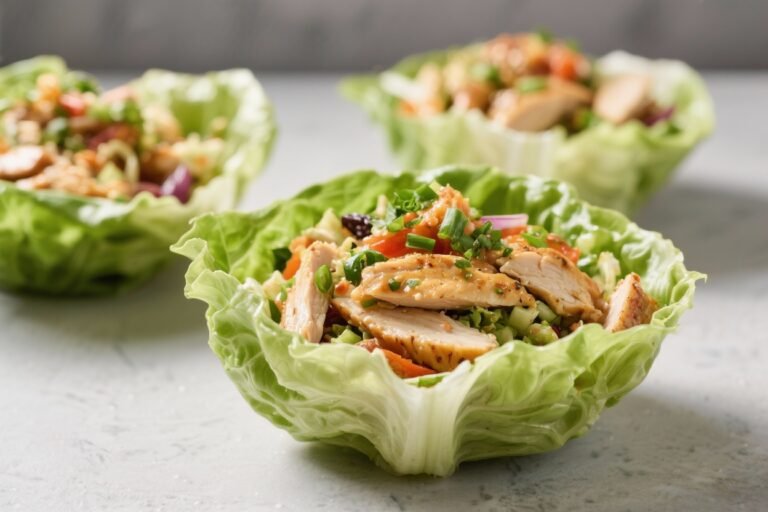 Low Calorie Meal Prep Asian Chicken Lettuce Bowls – Fresh, Fast, and Flavor-Packed