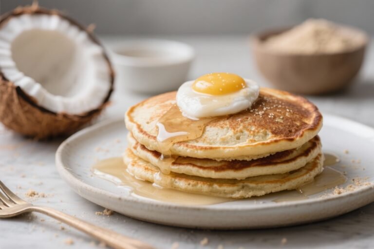 Keto Coconut Flour Breakfast Pancakes – Light, Fluffy, and Low-Carb
