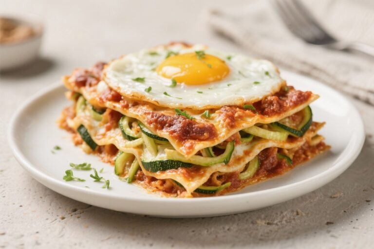 Keto Breakfast Lasagna With Zucchini Noodles – A Satisfying, Low-Carb Morning Bake