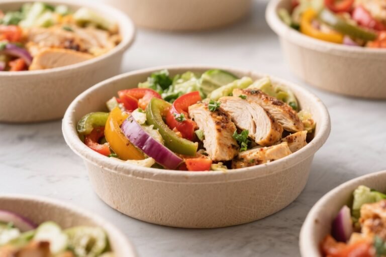 Low Calorie Meal Prep Healthy Chicken Fajita Bowls – Easy, Fresh, and Flavor-Packed