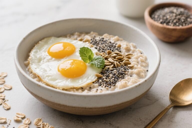 Keto Breakfast “Oatmeal” With Chia & Flax – Warm, Filling, and Low-Carb