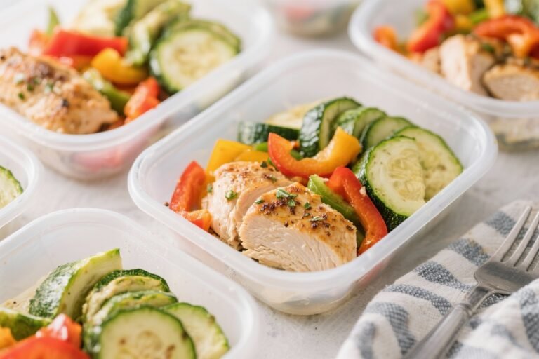 Low Calorie Meal Prep Chicken, Zucchini & Bell Peppers – Simple, Fresh, and Satisfying